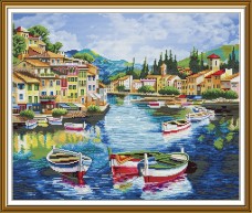 Набір для вишивання хрестиком на канві Нова Слобода Аквамаринова сієста СР3453