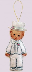 Набор для изготовления куклы из фетра для вышивки бисером Кукла. Жених Баттерфляй (Butterfly) F062 - 89.00грн.