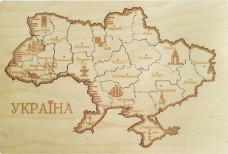 Набор-конструктор Карта-пазл Украина Чарiвна мить  F-182