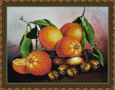 Набор для вышивки бисером Натюрморт с апельсинами Картины бисером Р-217