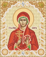 Схема вишивки бісером на атласі Марічка Св. Мч. Карелія (Валерія) РІК-5510