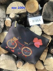 Косметичка для вышивки бисером Велосипед Юма КОС-100ч