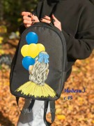 Рюкзак для вишивки бісером Жовто-блакитні кульки