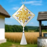 Набор для вышивки нитками на искуссвенной коже Wonderland Crafts Этно-подвеска - Ярило FLHL-116 Набор для вышивки нитками на искуссвенной коже Wonderland Crafts Этно-подвеска - Ярило FLHL-116