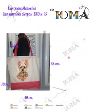 Эко сумка для вышивки бисером Мальвина 95 Юма Эко М 95