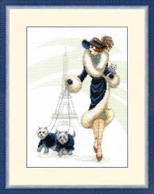 Набор для вышивки крестом Прогулка в Париже Cristal Art ВТ-066 - 445.00грн.