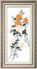 Набор для вышивки крестом Этюд с жёлтыми розами Cristal Art ВТ-052