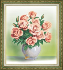 Набор для вышивки бисером Кремовые розы Чарiвна мить (Чаривна мить) Б-761