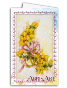 Набор для вышивки бисером Открытка-конверт Свадебные цветы