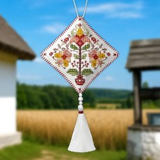 Набор для вышивки нитками на искуссвенной коже Wonderland Crafts Этно-подвеска - Дерево жизни FLHL-118 Волшебная страна FLHL-118