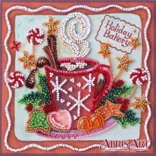 Набор-мини для вышивки бисером на натуральном художественном холсте Аромат праздника Абрис Арт AM-199