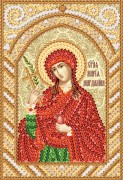 Схема вышивки бисером на атласе Маричка Св. Мироносица Мария Магдалина РИК-6139