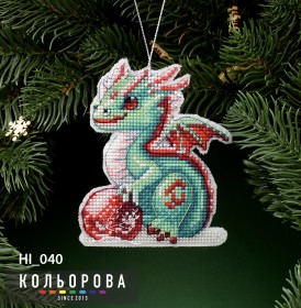 Набір для вишивки Новорічної іграшкі Символ щасливих змін  Кольорова НІ_040 - 210.00грн.