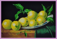 Набор для вышивки бисером Натюрморт с лимонами Картины бисером Р-212