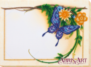 Набор для вышивки бисером Фоторамка Голубая бабочка
