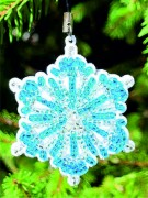 Набір для виготовлення новорічної іграшки Butterfly Сніжинка біла М306 Набір для виготовлення новорічної іграшки Butterfly Сніжинка біла М306