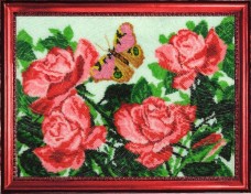 Набор вышивки бисером Бабочки и розы Баттерфляй (Butterfly) 117Б