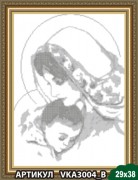 Рисунок на ткани для вышивки бисером Дева Мария с младенцем