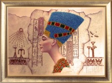 Схема вышивки бисером на атласе Нефертити