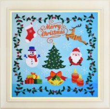 Набор для вышивки нитками (стиль Rococo) Merry Christmas OLANTA R - 038