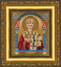 Набор для вышивки бисером Икона святителя Николая Чудотворца Чарiвна мить (Чаривна мить) Б-1230