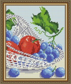 Набор для выкладки алмазной мозаикой В хрустале. Виноград с яблоками диптих 2 Art Solo АТ5550 - 299.00грн.