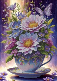 Схема вышивки бисером на габардине Волшебные цветы А3-К-1550 Акорнс А3-К-1550 - 119.00грн.