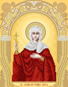 Схема для вышивки бисером на атласе Св. Великомученица Дарья