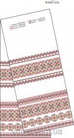 Схема вышивки бисером на габардине Свадебный рушник  Юма ЮМА-СР20 - 193.00грн.