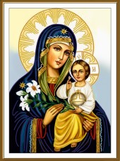 Набір для вишивки бісером Богородиця Нев'янучий цвіт 