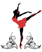  Схема  вышивки бисером на атласе Балерина