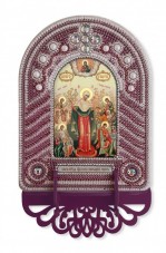 Набор для вышивки иконы с рамкой-киотом Богородица Всех Скорбящих Радость  Новая Слобода (Нова слобода) ВК1018