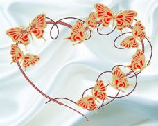 Схема для вышивки бисером на атласе Бабочки на белом 2 А-строчка АК3-165_2