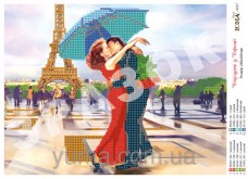 Схема вышивки бисером на атласе Поцелуй в Париже Юма ЮМА-4227