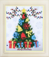 Набор для вышивки нитками (стиль Rococo) Счастливого рождества! OLANTA R - 039
