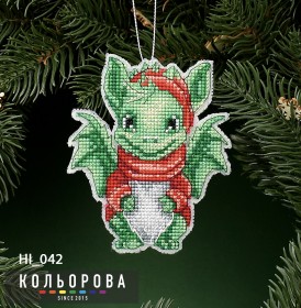Набор для вышивки новогодней игрушки Милый озорник  Кольорова НІ_042 - 210.00грн.