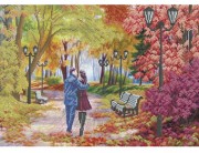 Схема для вышивки бисером Осенняя романтика
