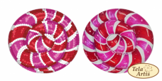 Схема для вышивки бисером на ВЕЛЮРЕ Леденец розовый Tela Artis (Тэла Артис) ВЛ-006