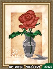 Рисунок на ткани для вышивки бисером Роза Art Solo VKA4159