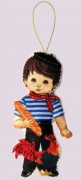 Набор для изготовления куклы из фетра для вышивки бисером Кукла. Франция-М