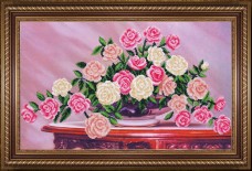 Набор для вышивки бисером Садовые розы Магия канвы Б-296 МК