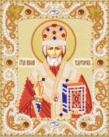 Схема вишивки бісером на атласі Марічка Св. Миколай Чудотворець РІК-5003 Марiчка (Маричка) РИК-5003 - 55.00грн.