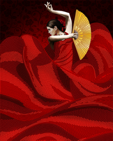 Схема вышивки бисером на атласе Танец страсти А-строчка АК3-203 - 102.00грн.