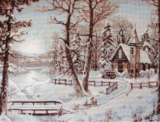 Набор для вышивки крестом Зимний пейзаж Luca-S В321