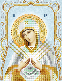 Схема для вышивки бисером на атласе Семистрельная Пресвятая Богородица А-строчка АС5-122 - 41.00грн.
