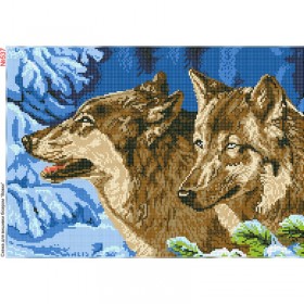 Схема вышивки бисером на габардине Вовки Biser-Art 30х40-537 - 108.00грн.