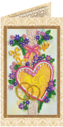 Набор - открытка для вышивки бисером С Днём Бракосочетания 4