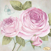 Схема вышивки бисером на атласе Винтажная роза
