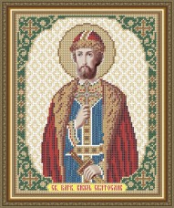 Схема вышивки бисером на габардине Св. Благоверный Князь Святослав Art Solo VIA4174