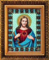 Набор для вышивки бисером Святое Сердце Иисуса Чарiвна мить (Чаривна мить) Б-1231